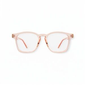 Stylish Pink Square Glasses blue light blocker